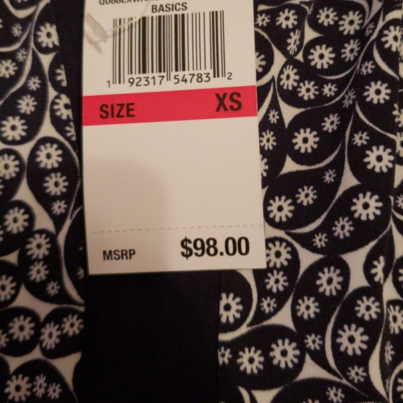 🔥NWT Michael Kors dress, navy/white print. XS. - Picture 6 of 6